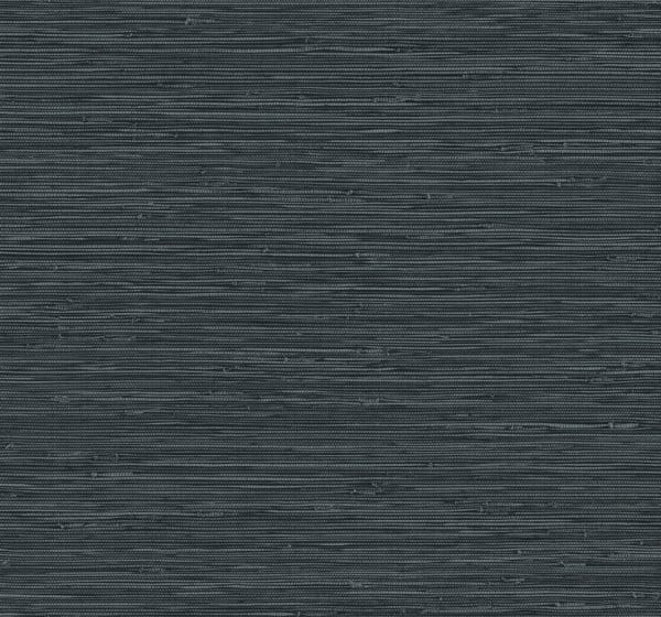Papel pintado de símil fibras naturales en color negro Grasslands GL20320