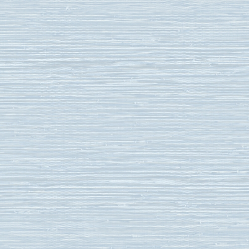 Papel pintado de símil fibras naturales en color azul claro Grasslands GL20322