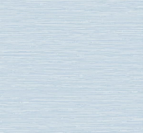 Papel pintado de símil fibras naturales en color azul claro Grasslands GL20322
