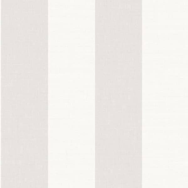Papel pintado de rayas en color gris y blanco Williamburg Rayure 28460925