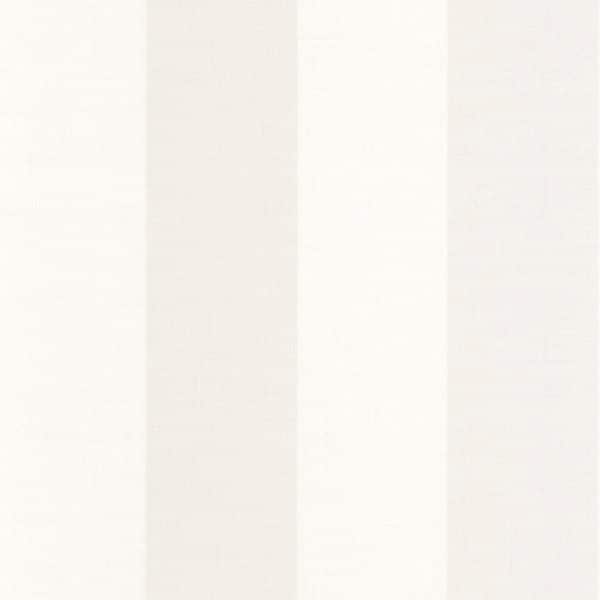 Papel pintado de rayas en color beige y blanco Williamburg Rayure 28461327
