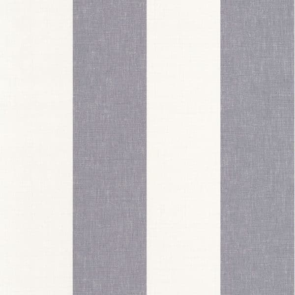Papel pintado de rayas en color gris y blanco Williamburg Rayure 28466810