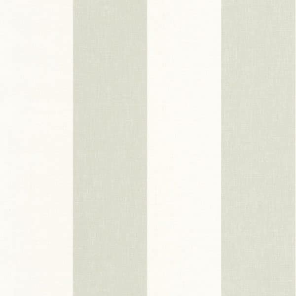 Papel pintado de rayas en color verde y blanco Williamburg Rayure 28467396