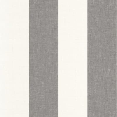 Papel pintado de rayas en color negro y blanco Williamburg Rayure 28469912