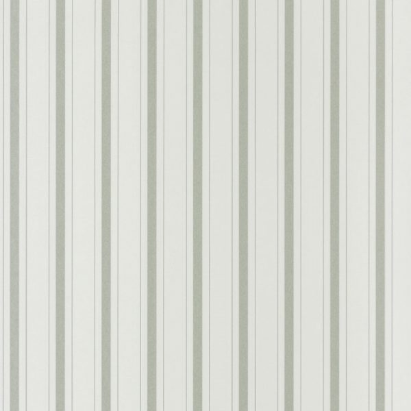 Papel pintado de rayas en color verde Fontainebleau Rayure 81577104