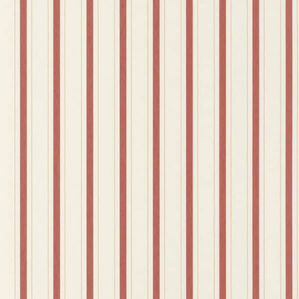 Papel pintado de rayas en color rojo Fontainebleau Rayure 81578225