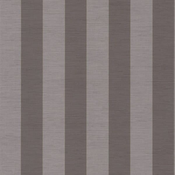 Papel pintado de rayas en color negro y gris Five O´clock 85839431