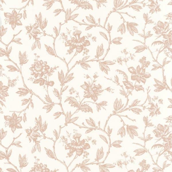 Papel pintado de toile de jouy en color rosa Rosa 87964122