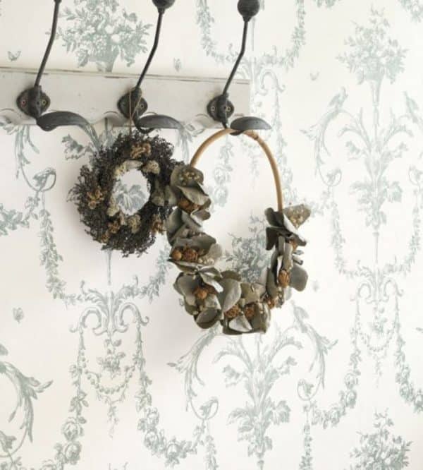 Papel pintado de toile de jouy en color verde Corne D'abondance 87927323 - Imagen 3