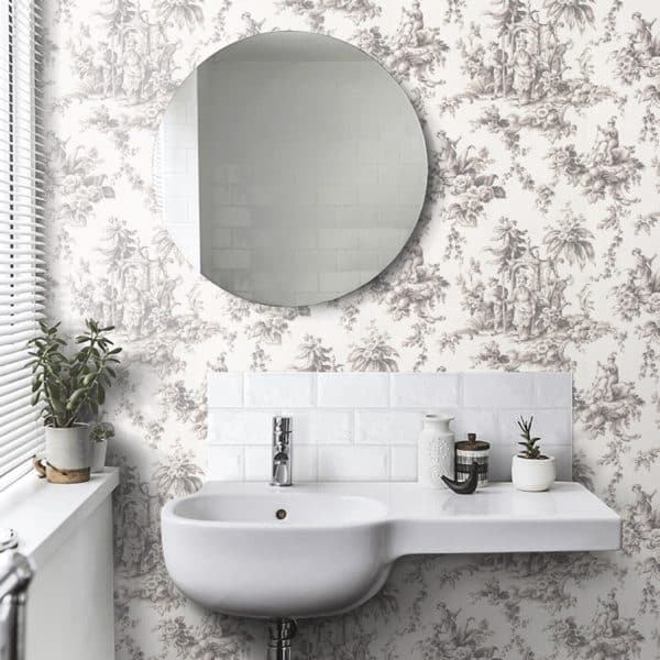Papel pintado de toile de jouy en color negro Palais de Chine 87939516 - Imagen 6