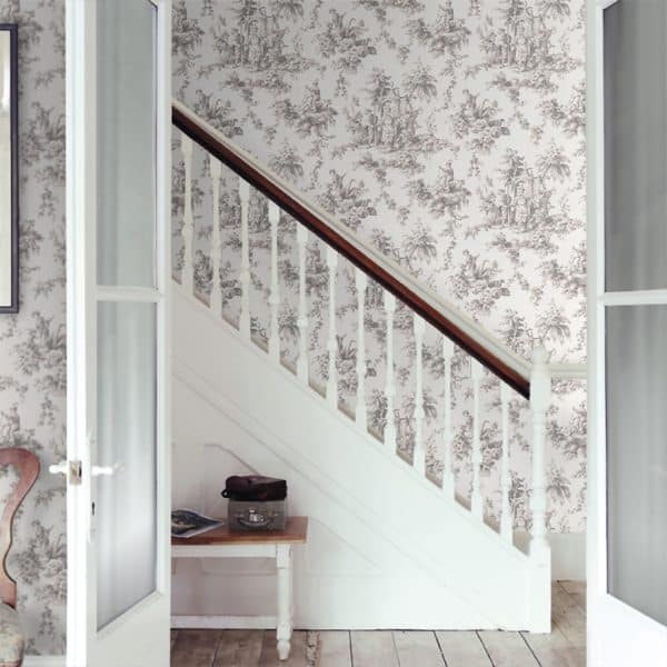 Papel pintado de toile de jouy en color negro Palais de Chine 87939516 - Imagen 5
