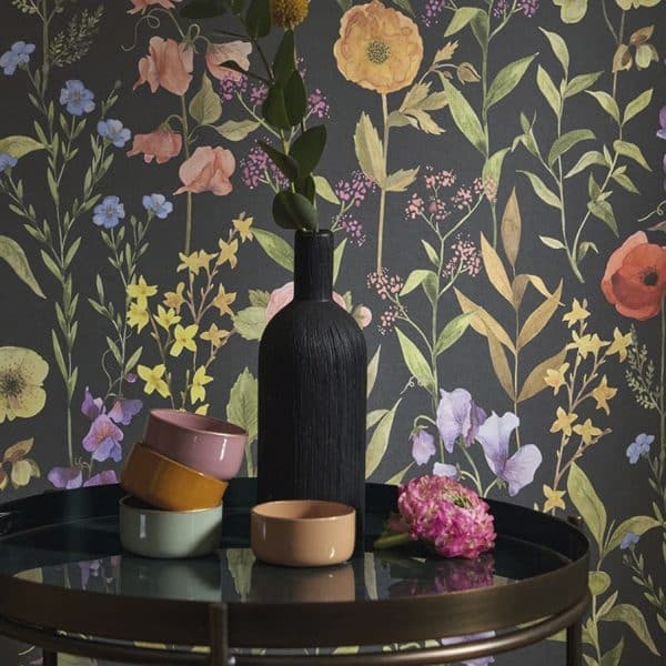 Papel pintado estampado floral en multicolor Fleurs des Champs 87659456 - Imagen 4