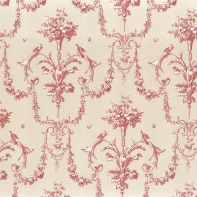 Tela toile de jouy en color rojo Corne D’abondance 88048213