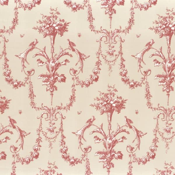 Tela toile de jouy en color rojo Corne D'abondance 88048213