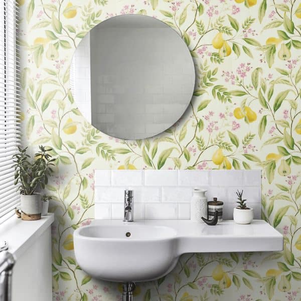 Papel pintado de frutas en color verde Marie HDHW112909 - Imagen 13