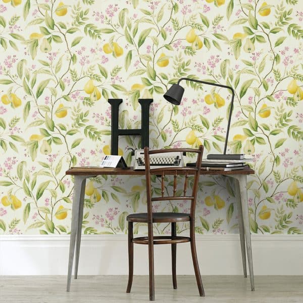 Papel pintado de frutas en color verde Marie HDHW112909 - Imagen 6