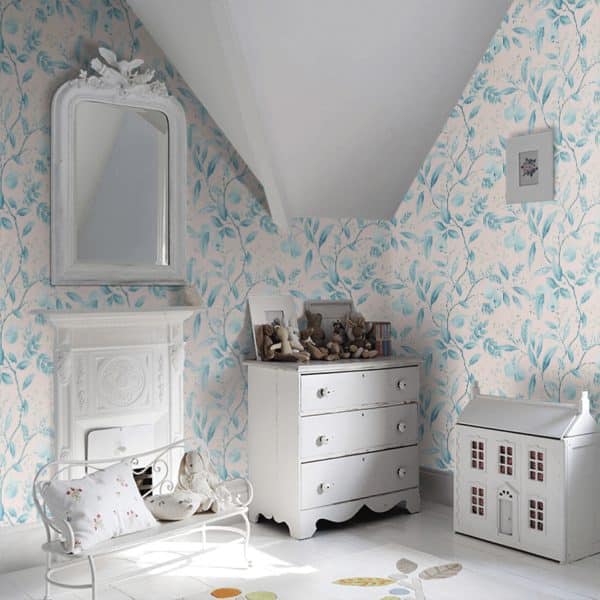 Papel pintado de frutas en color turquesa Marie HDHW112910 - Imagen 7