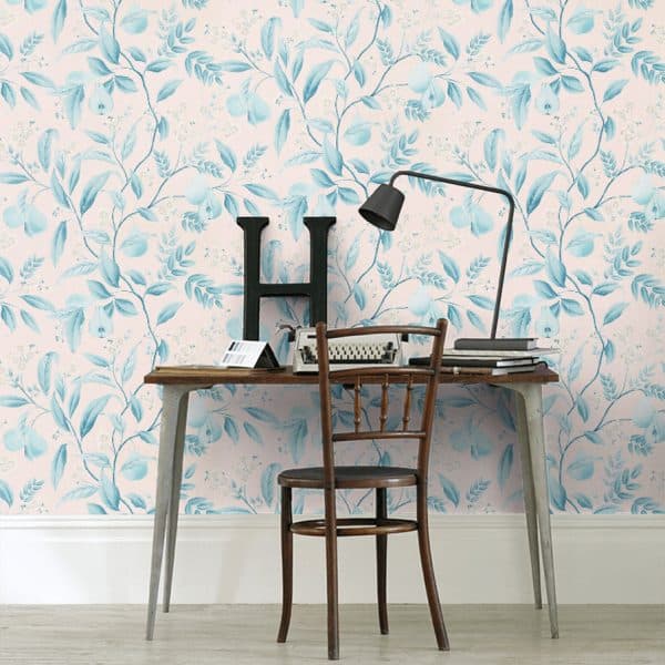 Papel pintado de frutas en color turquesa Marie HDHW112910 - Imagen 6