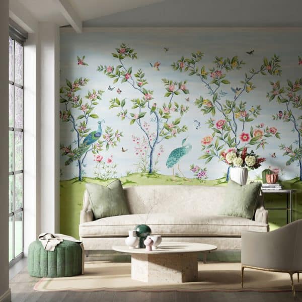 Mural de papel pintado de aves en multicolor Florence HDHW112889 - Imagen 3