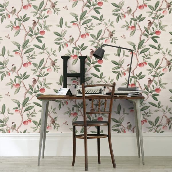 Papel pintado cocina office en color naranja Ella HDHW112907 - Imagen 4