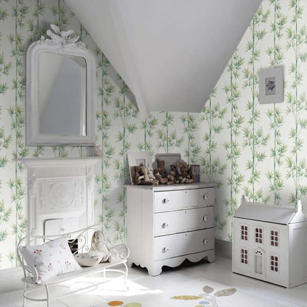 Papel pintado de bambú en color verde Isabella HDHW112915 - Imagen 7