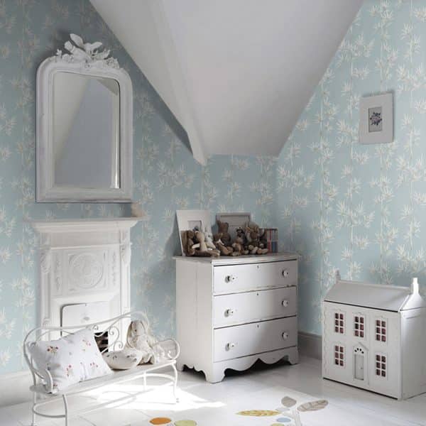 Papel pintado de bambú en color azul Isabella HDHW112913 - Imagen 8