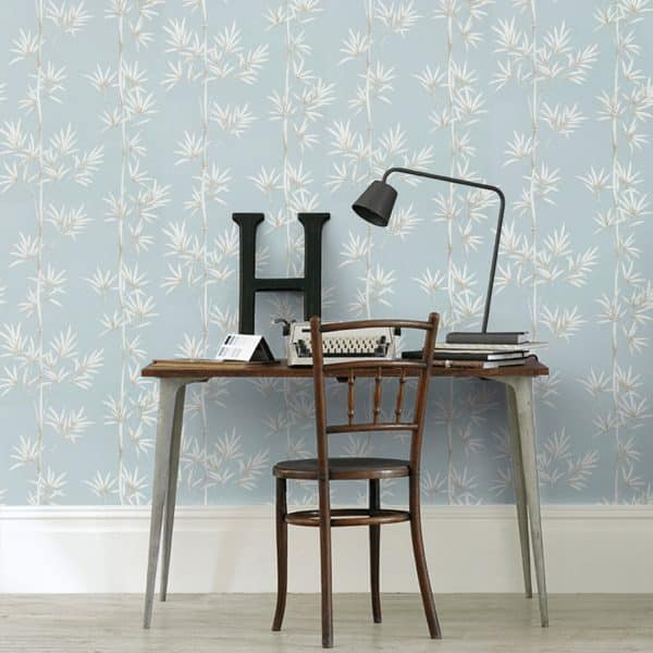 Papel pintado de bambú en color azul Isabella HDHW112913 - Imagen 9