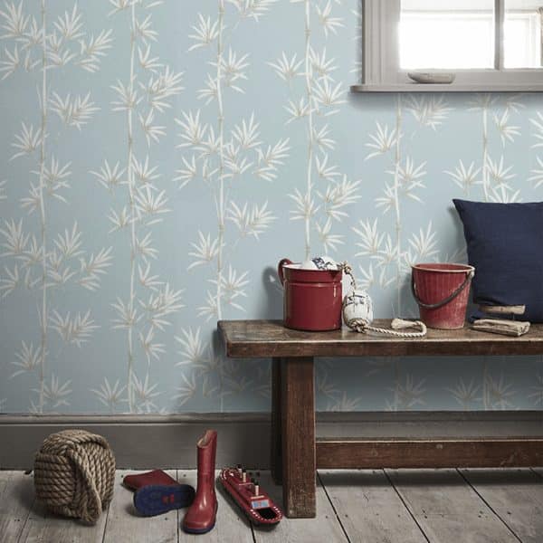 Papel pintado de bambú en color azul Isabella HDHW112913 - Imagen 10