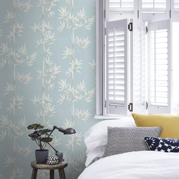 Papel pintado de bambú en color azul Isabella HDHW112913 - Imagen 11