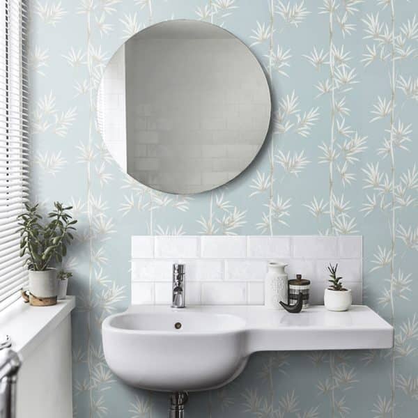 Papel pintado de bambú en color azul Isabella HDHW112913 - Imagen 5