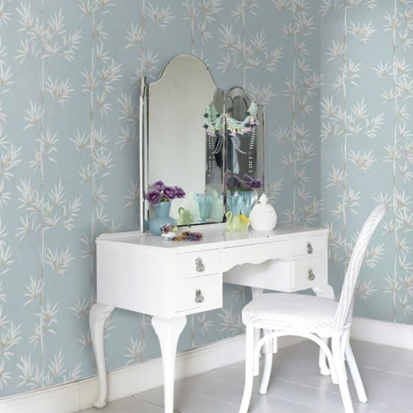 Papel pintado de bambú en color azul Isabella HDHW112913 - Imagen 4