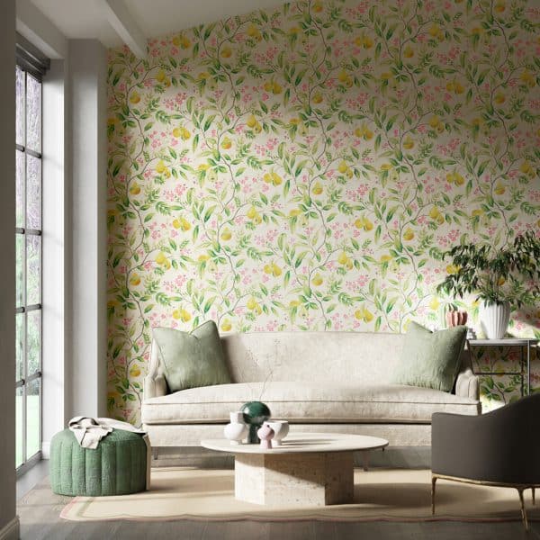 Papel pintado de frutas en color verde Marie HDHW112909 - Imagen 3