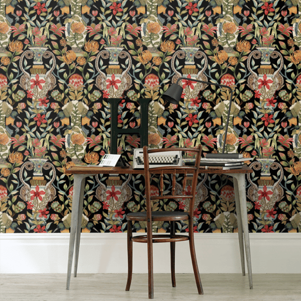Papel pintado estampado floral multicolor Protea Garden 119/10044 - Imagen 4