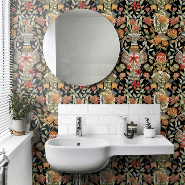 Papel pintado estampado floral multicolor Protea Garden 119/10044 - Imagen 5