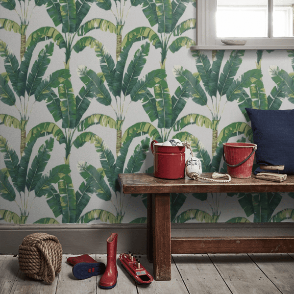 Papel pintado tropical en color verde Palmaria W7210-03 - Imagen 6