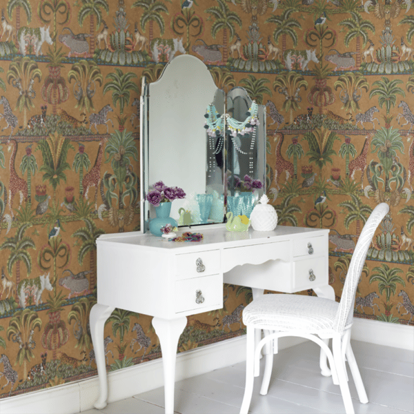 Papel pintado de selva en color dorado y verde Afrika Kingdom 119/5025 - Imagen 9