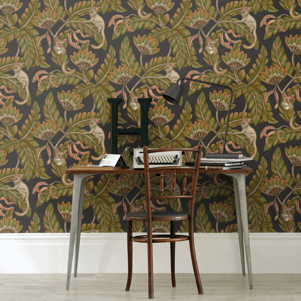 Papel pintado de animales color verde Bush Baby 119/7031 - Imagen 12