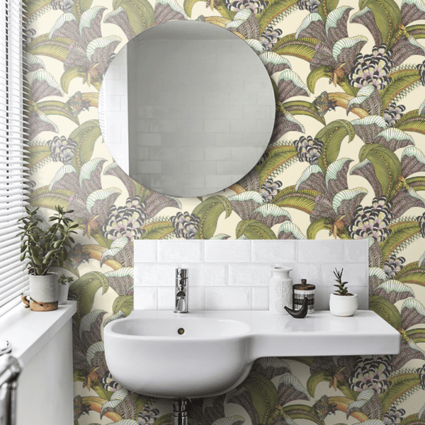 Papel pintado de estampado floral en multicolor Hoopoe Leaves 119/1001 - Imagen 10