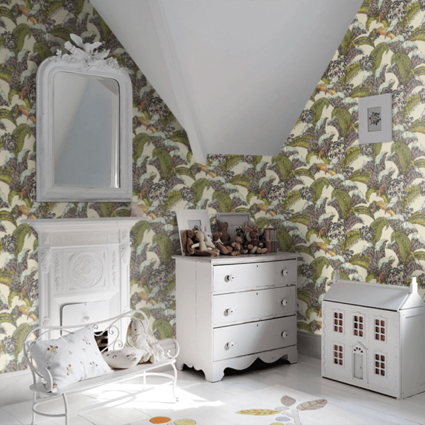 Papel pintado de estampado floral en multicolor Hoopoe Leaves 119/1001 - Imagen 11