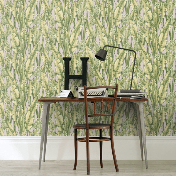 Papel pintado tropical en color verde Tiger Leaf W7333-02 - Imagen 8