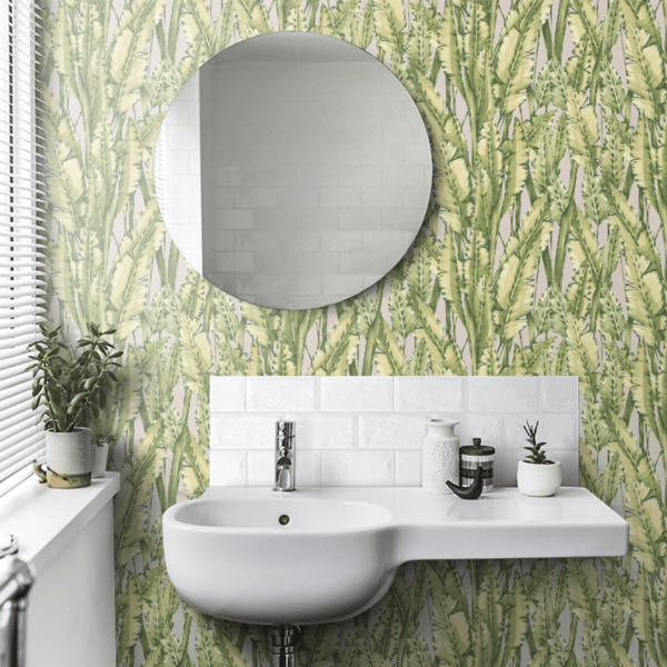 Papel pintado tropical en color verde Tiger Leaf W7333-02 - Imagen 5
