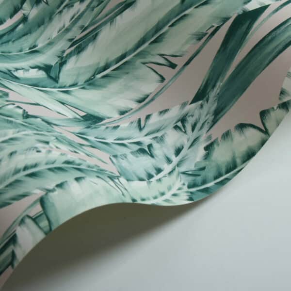 Papel pintado tropical en color turquesa Tiger Leaf W7333-01 - Imagen 4
