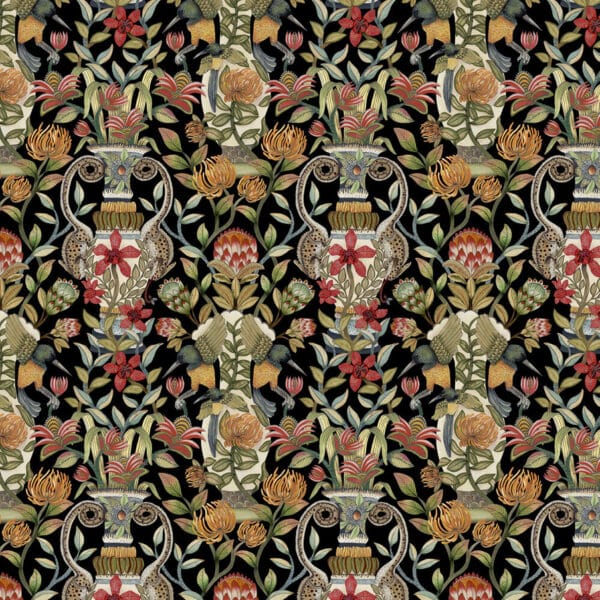 Papel pintado estampado floral multicolor Protea Garden 119/10044