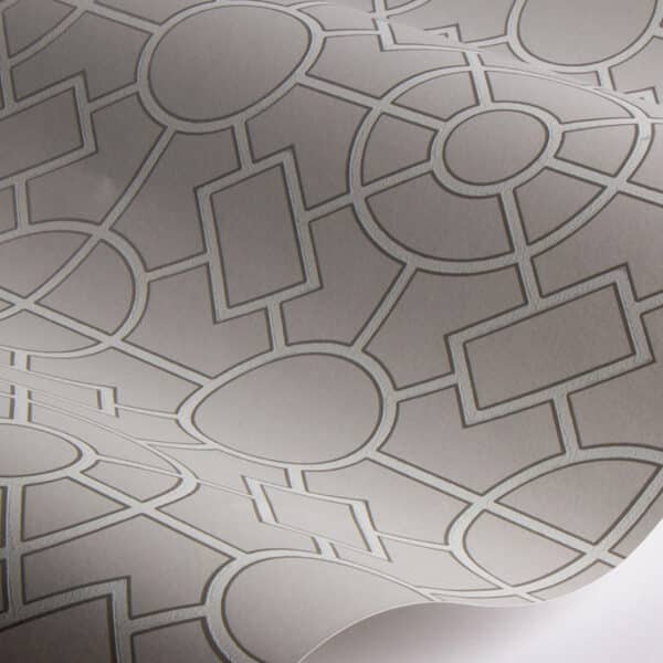 Papel pintado de geométrico trellis en color beige Knot Garden W7455-05 - Imagen 7