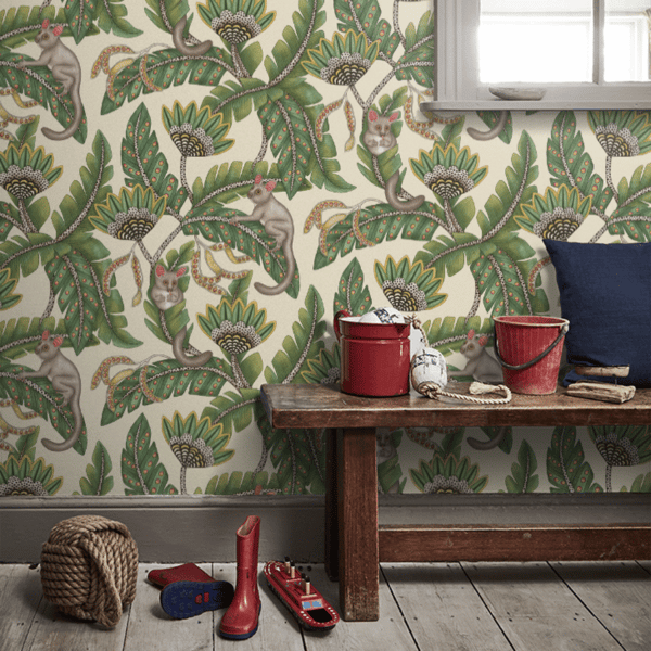 Papel pintado de animales en color verde Bush Baby 119/7035 - Imagen 11