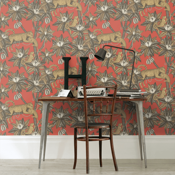 Papel pintado de animales en color rojo Satara 119/3014 - Imagen 11