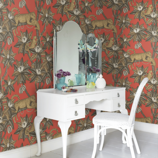 Papel pintado de animales en color rojo Satara 119/3014 - Imagen 9