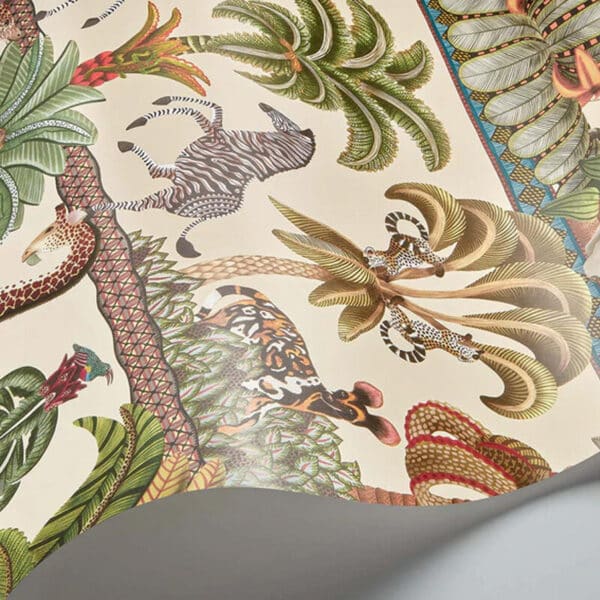 Papel pintado de selva en color verde y beige Afrika Kingdom 119/5026 - Imagen 12