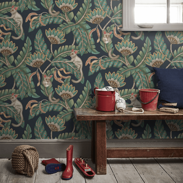 Papel pintado de animales en color verde Bush Baby 119/7034 - Imagen 7