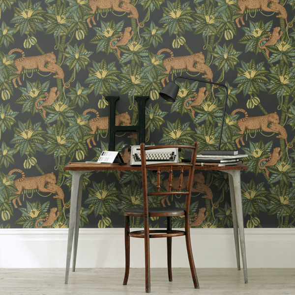 Papel pintado de animales en color verde Satara 119/3016 - Imagen 4